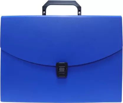 Портфель БЮРОКРАТ пластик, синий (-BPP13BLUE)