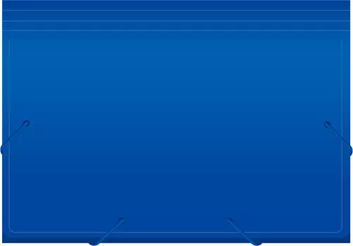 Портфель БЮРОКРАТ пластик, синий (-BPR13BLUE)