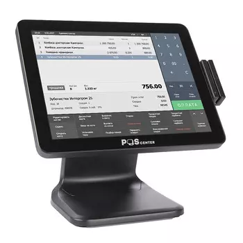 POS-терминал Poscenter POS101-17, 17", PCAP, N100, RAM 8Gb, SSD M2 128Gb, MSR, без ОС, черный (4135)