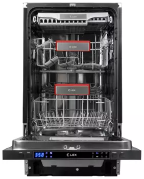 Посудомоечная машина узкая Lex PM 4573 B, чёрный (CHMI000306)