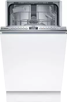 Посудомоечная машина встраиваемая узкая Bosch Serie 2 SPV4HKX10E, серебристый (SPV4HKX10E)