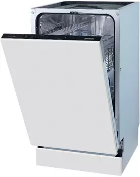 Посудомоечная машина встраиваемая узкая Gorenje GV541D10, серебристый