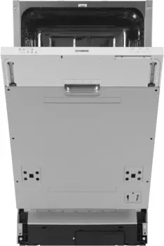 Посудомоечная машина встраиваемая узкая Hyundai HBD 440P, серебристый