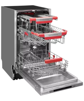 Посудомоечная машина встраиваемая узкая Kuppersberg GLM 4580, нержавеющая сталь/ (6381)