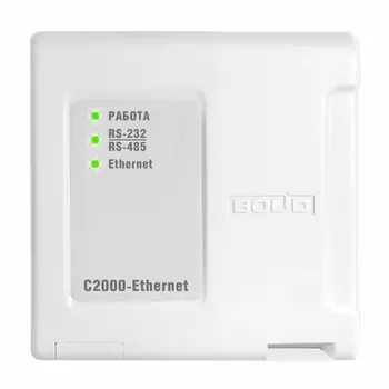 Преобразователь Болид, 1xRS-485/232 в 1xEthernet, IP30 (С2000-Ethernet)