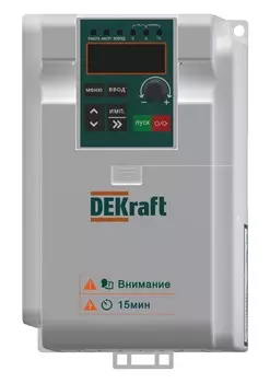Преобразователь частоты DEKraft DEKV060, 1.5кВт 220В 1ф (DEKV060G1R5S2)