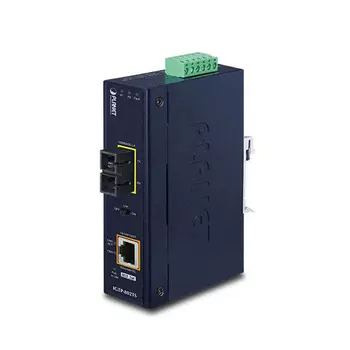 Преобразователь Planet IGTP-802TS, 1xEthernet в 1xОдномодовое оптоволокно, IP30