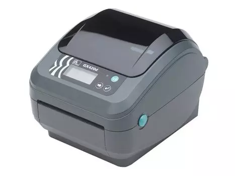 Принтер этикеток Zebra GX420d, прямая термопечать, 203dpi, 104мм, отделитель, COM, USB, LPT (GX42-202521-000)