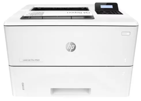 Принтер лазерный HP LaserJet Pro M501dn, A4, ч/б, 43стр/мин (A4 ч/б), 600x600dpi, дуплекс, сетевой, USB (J8H61A)