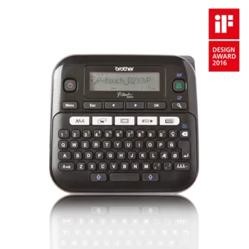 Принтер наклеек Brother PT-D210VP, термотрансфер, 12мм (PTD210VPR1)