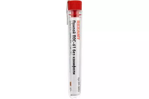 Припой без канифоли REXANT 09-3093, 1мм, 10г