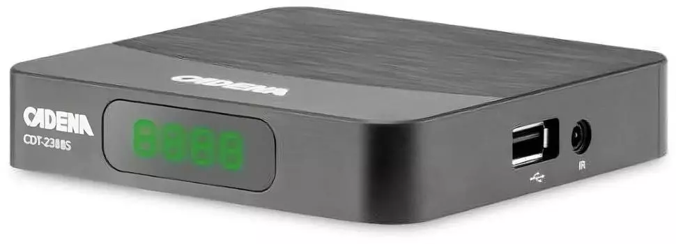 Приставка для цифрового ТВ Cadena CDT-2311 MINI, DVB-T2/DVB-T, HDMI, RCA, RF (046/91/00055674)