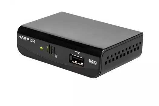 Приставка для цифрового ТВ HARPER HDT2-1030, DVB-T2, HDMI RCA