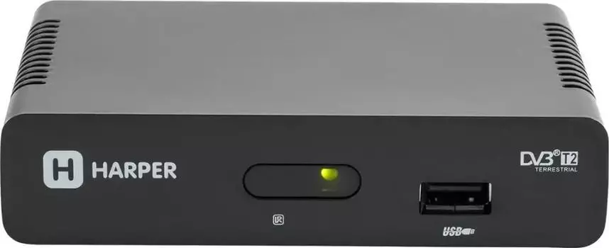 Приставка для цифрового ТВ HARPER HDT2-1108, DVB-T2/DVB-T, HDMI, RCA, RF (HDT2-1108)