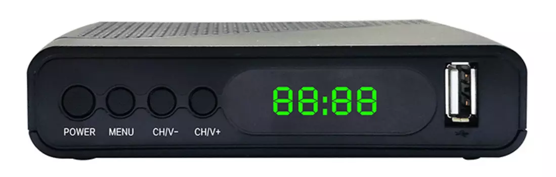 Приставка для цифрового ТВ Hyundai H-DVB500, DVB-T2/DVB-T/DVB-C, HDMI, RCA
