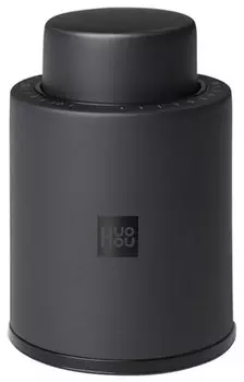 Пробка Xiaomi HuoHou Wine Stopper, вакуумная, черный (HU0075)