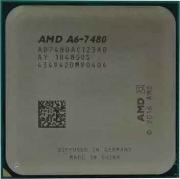 Процессор AMD A6-7480 Carrizo, 2C/2T, 3500MHz TDP-65 Вт SocketFM2+ tray (OEM) (AD7480ACI23AB)