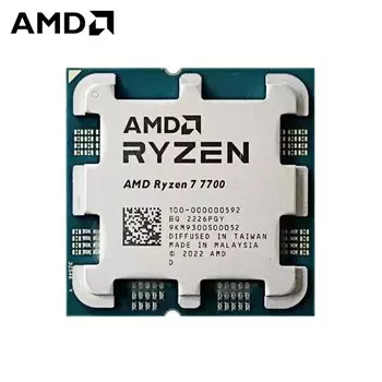 Процессор AMD Ryzen 7-7700 Raphael, 8C/16T, 3800MHz 32Mb TDP-65 Вт AM5 tray (OEM) (100-000000592)