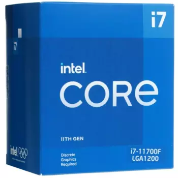 Процессор Intel Core i7-11700F Rocket Lake-S, 8C/16T, 2500MHz 16Mb TDP-65 Вт/150 Вт LGA1200 BOX (BX8070811700F)