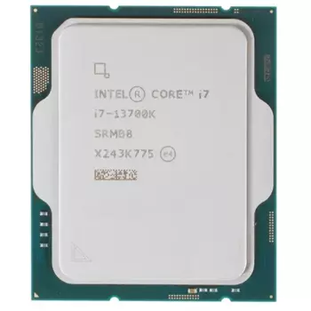 Процессор Intel Core i7-13700K Raptor Lake, 16C/24T, 3400MHz 30Mb TDP-125 Вт/253 Вт LGA1700 BOX (без кулера) (BX8071513700K)