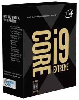 Процессор Intel Core i9-10980XE Cascade Lake, 18C/36T, 3000MHz 24.8Mb TDP-165 Вт Socket2066 tray (OEM) (CD8069504381800SRGSG)