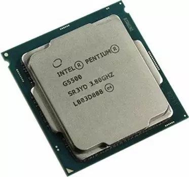 Процессор Intel Pentium Gold-G5500 Coffee Lake, 2C/4T, 3800MHz 4Mb TDP-54 Вт Socket1151 v2 tray (OEM) (Совместимы только с 3хх чипсетами!) (CM8068403377611SR3YD)