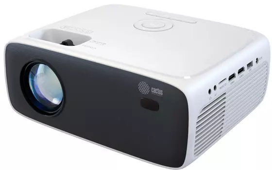 Проектор Cactus CS-PRM.07WT.Full HD, LCD, 1920x1080, 320лм, белый (CS-PRM.07WT.WUXGA)