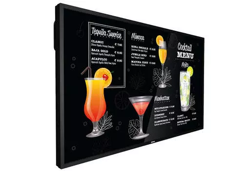 Профессиональный дисплей 43" Philips 43BDL3117P/00, ADS, 4K, 3840x2160, 750кд/м2, 8 мс, Rj-45, HDMI, DVI, DisplayPort, USB, черный