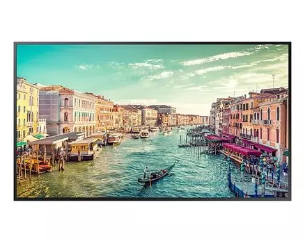 Профессиональный дисплей 43" Samsung QM43R-B, VA, 4K, 3840x2160, 500кд/м2, 8 мс, Rj-45, WiFi, HDMI, DisplayPort, USB, черный (LH43QMRBBGCXCI)