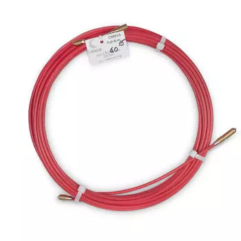 Протяжка кабельная (УЗК) Cabeus Pull-B-6-15m, стекловолокно, 6 мм, 15 м, красный (Pull-B-6-15m)