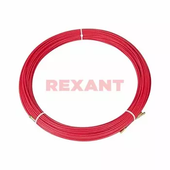 Протяжка кабельная (УЗК) REXANT, стекловолокно, 3.5мм, 50м, красный (47-1050)
