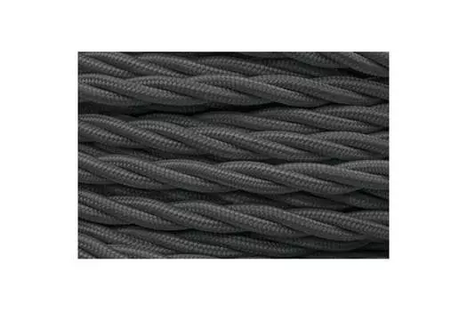 Провод медный 2x1.5 мм бухта 20 м круглый графит Bironi (B1-424-713-20)