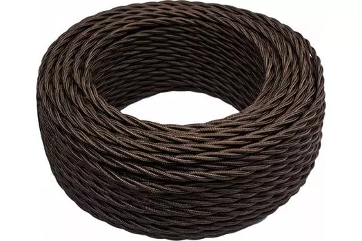 Провод медный 2x1.5 мм бухта 50 м круглый ГОСТ коричневый Bironi (B1-424-72-50)