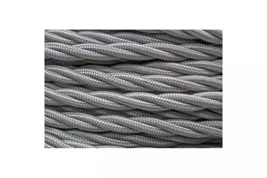 Провод медный 2x1.5 мм бухта 50 м круглый титановый Bironi (B1-424-717-50)