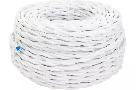 Провод медный 2x1.5 мм бухта 50 м круглый ГОСТ Белый Bironi (B1-424-71-50)