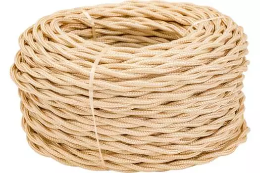 Провод медный 2x1.5 мм бухта 50 м круглый ГОСТ песочный Bironi (B1-424-719-50)