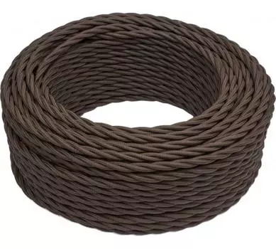 Провод медный 2x2.5 мм бухта 50 м круглый ГОСТ коричневый Bironi (B1-425-72-50)