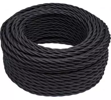Провод медный 2x2.5 мм бухта 50 м круглый ГОСТ черный Bironi (B1-425-73-50)