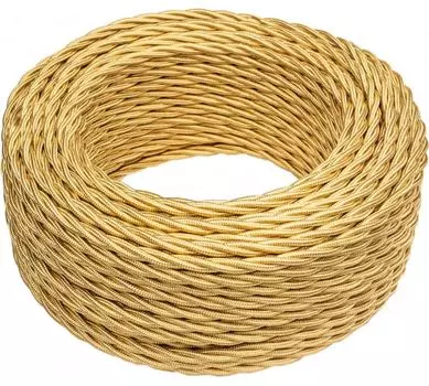 Провод медный 3x1.5 мм бухта 50 м круглый ГОСТ золотой Bironi (B1-434-079-50)