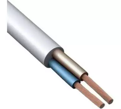 Провод медный ПВС 2x2.5 мм бухта 100 м круглый ГОСТ Белый Русский Свет (7214)