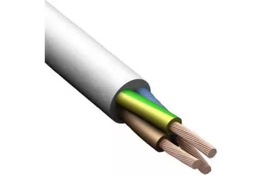 Провод медный ПВС 3x2.5 мм бухта 50 м круглый ГОСТ Белый Русский Свет (7233)