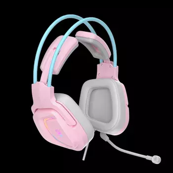 Проводная гарнитура A4Tech Bloody G575, USB, розовый/голубой (G575 /SKY PINK/ USB)