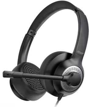 Проводная гарнитура Acer OHW309, USB/Jack 3.5mm, черный (ZL.HDSEE.004)