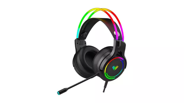 Проводная гарнитура AULA S506, USB, черный (S506)