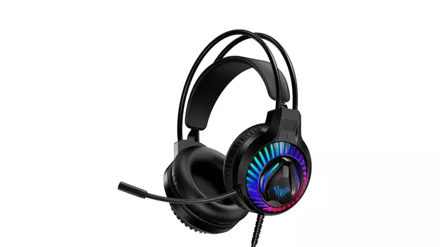 Проводная гарнитура AULA S605, USB/2xJack 3.5mm, черный (80002162)