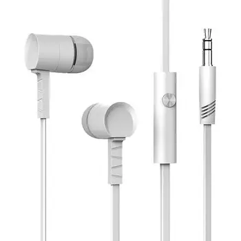 Проводная гарнитура Celebrat D2, Jack 3.5mm, белый (106447)