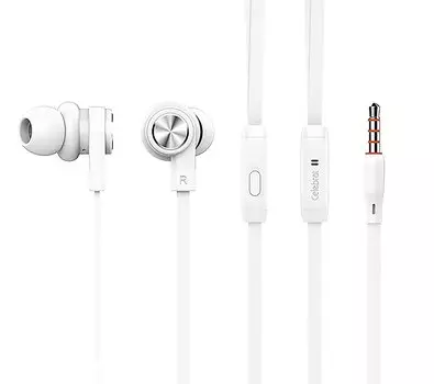 Проводная гарнитура Celebrat D9, белый (125806)