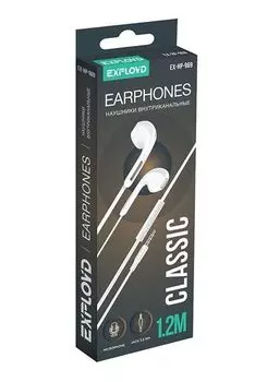 Проводная гарнитура Exployd EX-HP-969, jack 3.5 mm, белый (EX-HP-969)