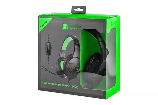 Проводная гарнитура HARPER Gaming, USB, зеленый (GHS-X15)