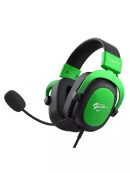 Проводная гарнитура Havit H2002d, Jack 3.5 мм., зеленый/черный